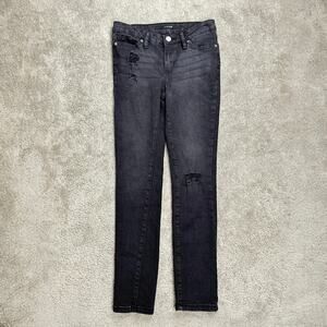 Joe's Jeans Girls The Markie Ankle Mid-Rise Skinny Jeans Black Size 14 Big Kid